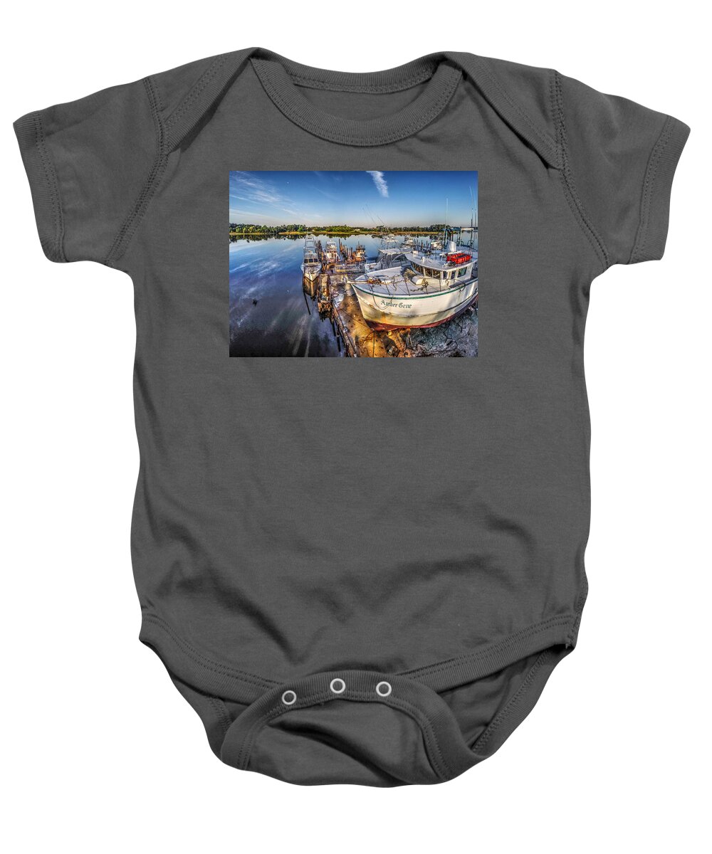 Palm Baby Onesie featuring the digital art Amber Gene by Michael Thomas