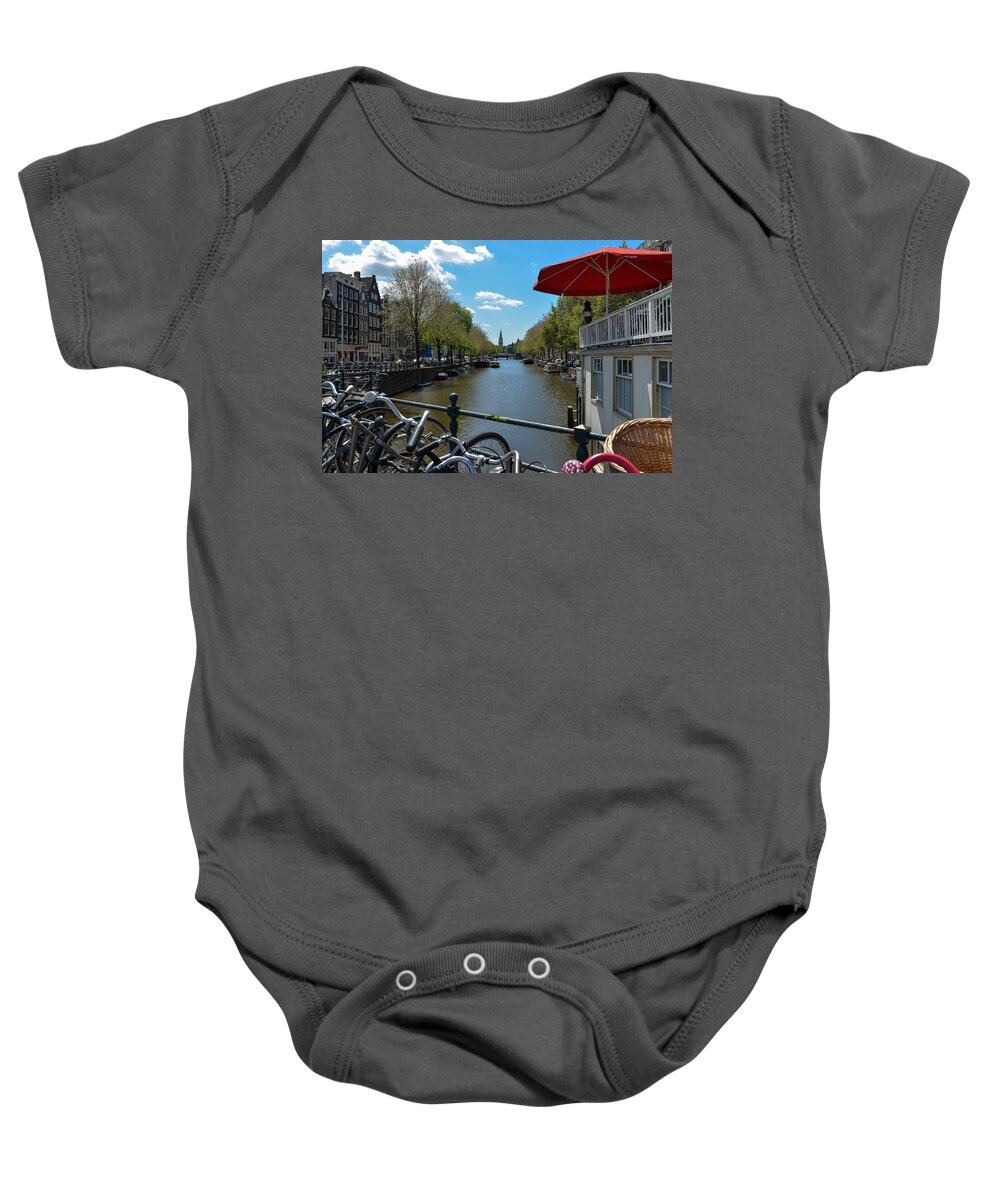 Amsterdam Baby Onesie featuring the photograph Amsterdam by John Johnson