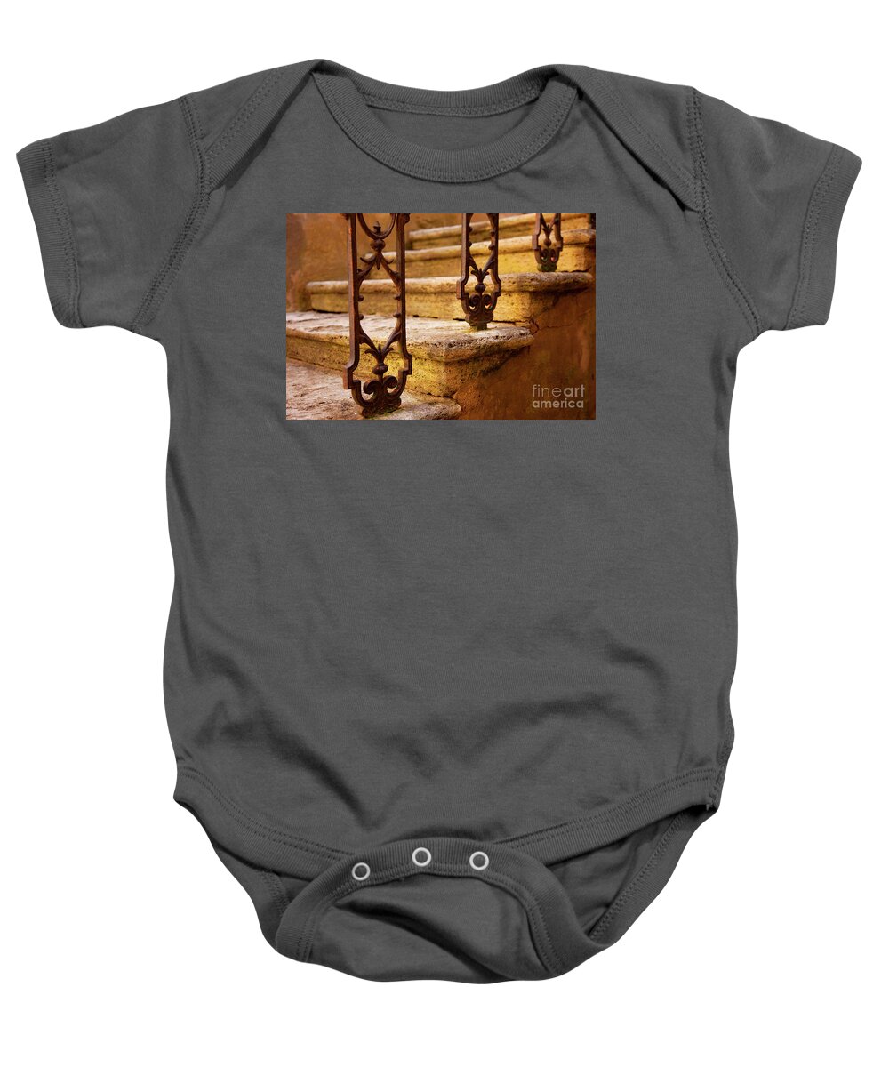 Italy Baby Onesie featuring the photograph Ancient steps by Brian Jannsen