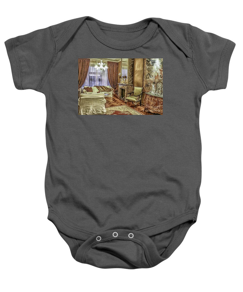 House Baby Onesie featuring the photograph Antique interior by Patricia Hofmeester