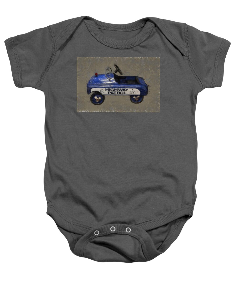 Pedal Car Baby Onesie featuring the photograph Antique Pedal Car V by Michelle Calkins