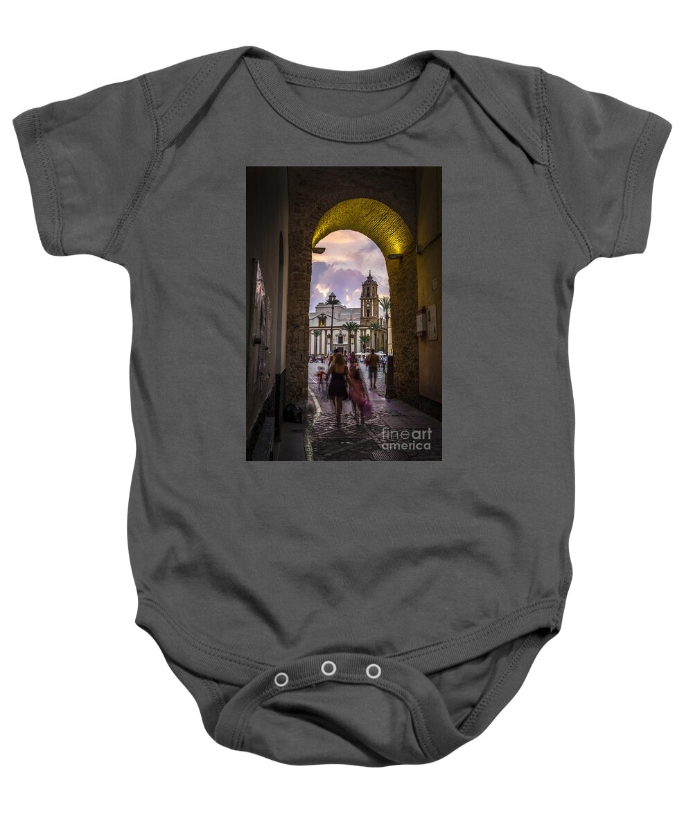Andalucia Baby Onesie featuring the photograph Arc of the Rose Cadiz Spain by Pablo Avanzini