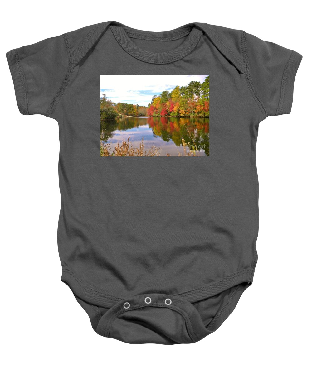 Fall Baby Onesie featuring the photograph Autumn In The South by Matthew Seufer
