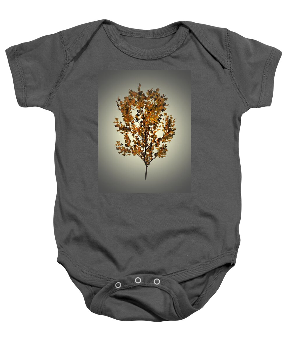 Autumn Baby Onesie featuring the painting Autumn Leaves 2 by Movie Poster Prints