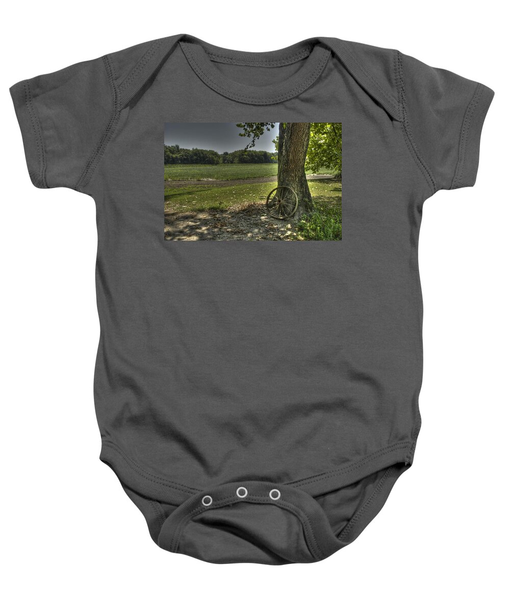 Brandywine Baby Onesie featuring the photograph Balance by DArcy Evans