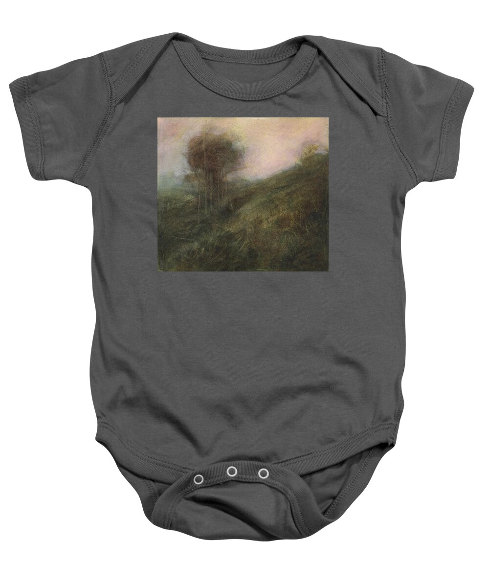 David Ladmore Baby Onesie featuring the painting Beacon Hill September by David Ladmore