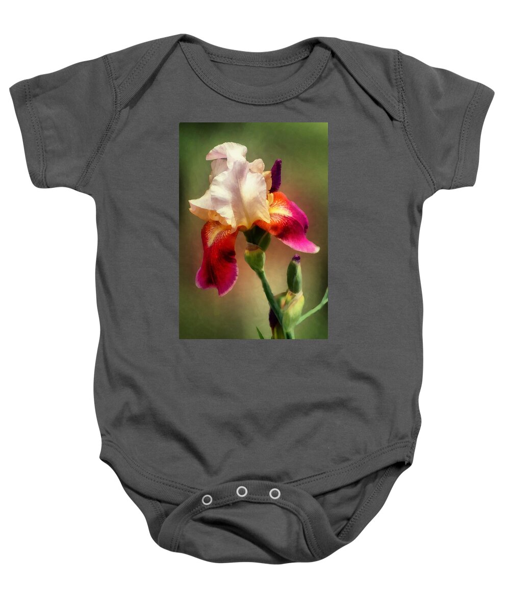 Iris Baby Onesie featuring the painting Bellissima by RC DeWinter
