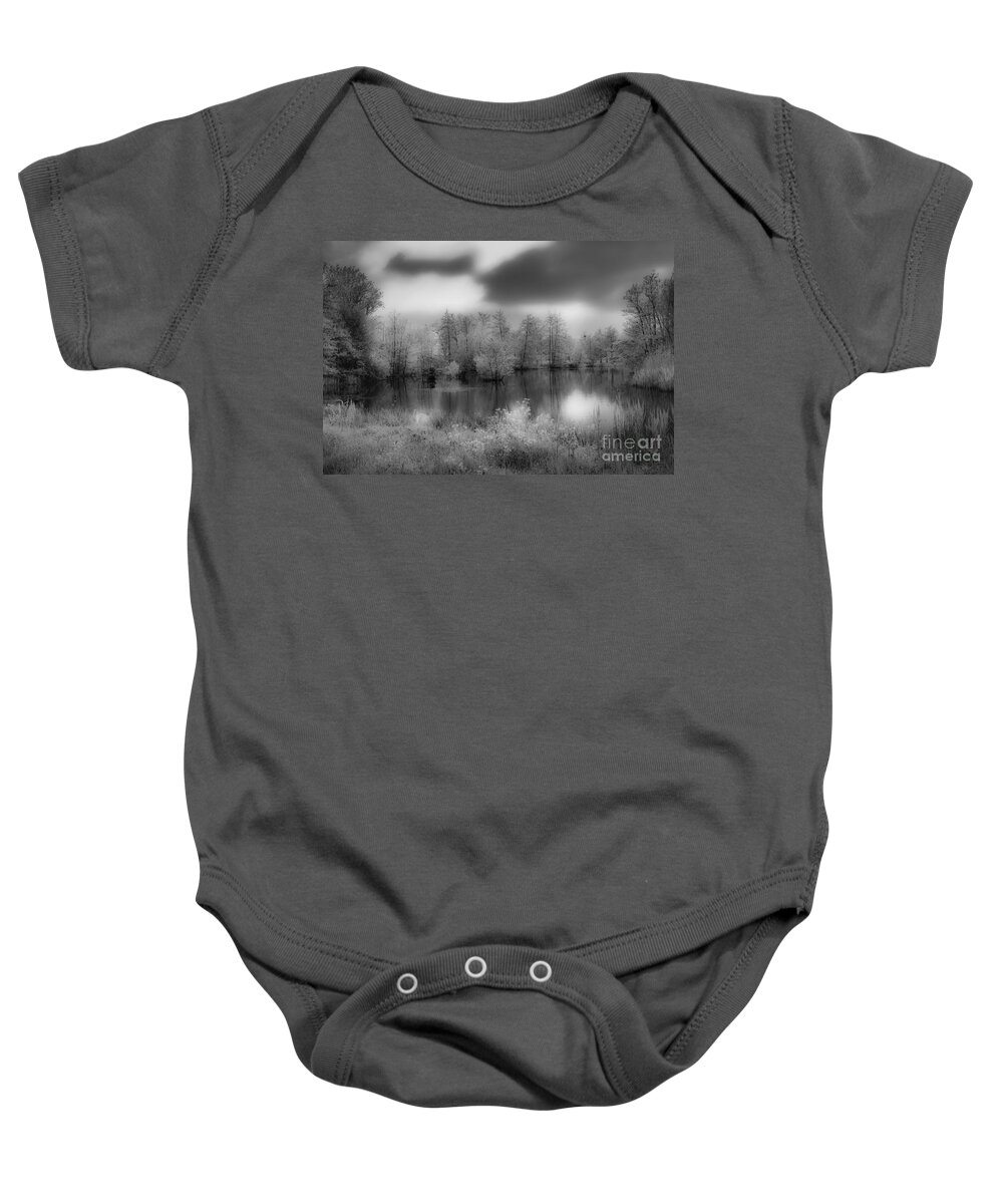 Between Black And White Baby Onesie featuring the photograph Between Black and White-24 by Casper Cammeraat