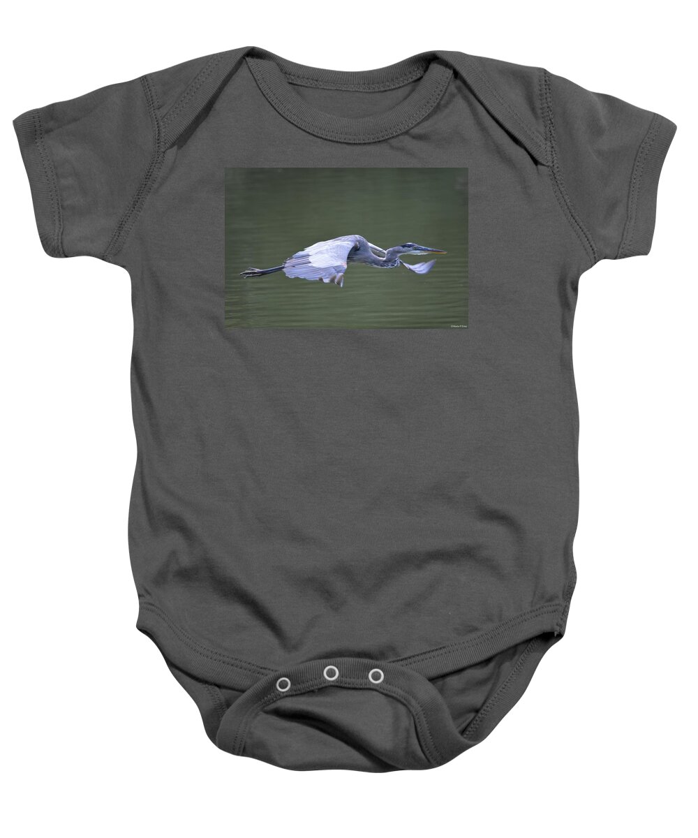 Blue Angel Baby Onesie featuring the photograph Blue Angel by Maria Urso