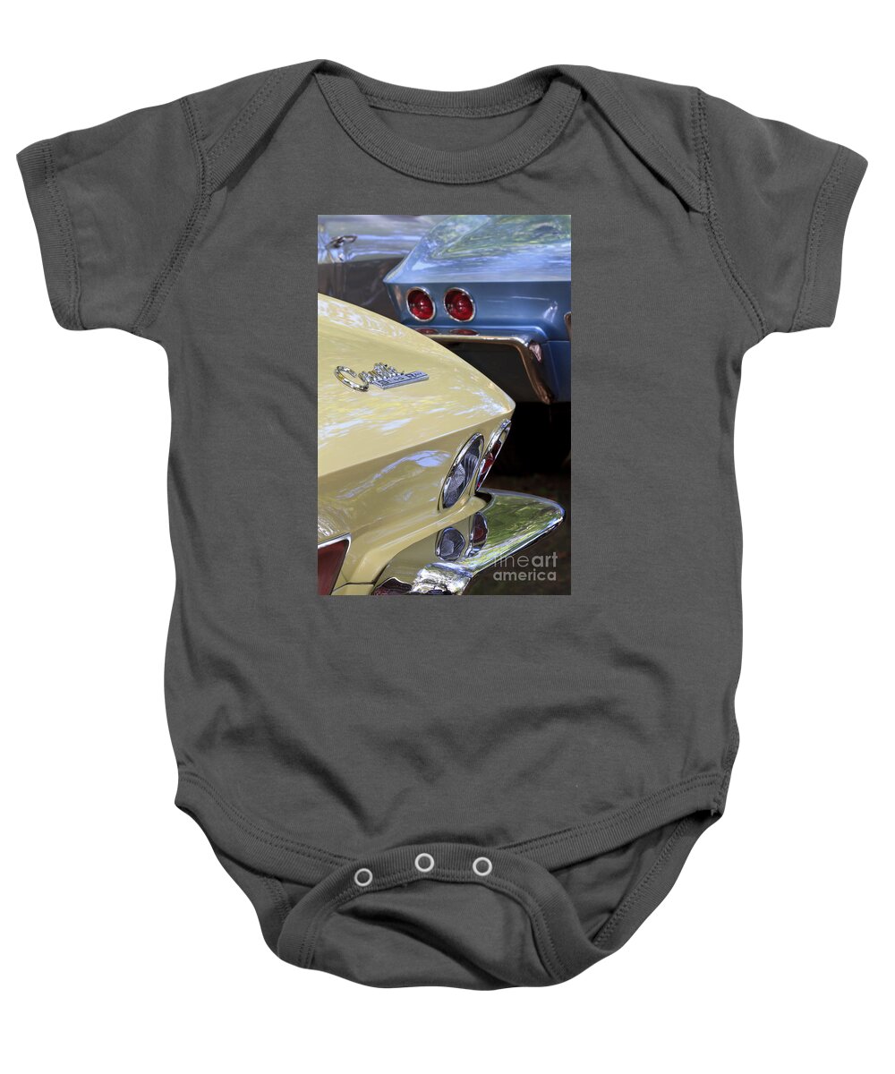 Chevrolet Baby Onesie featuring the photograph C2's by Dennis Hedberg