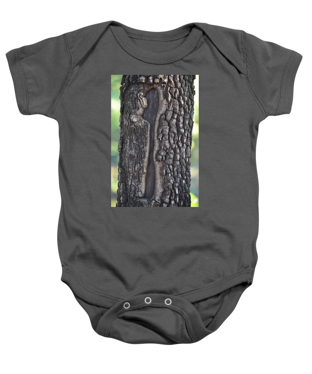 Carved By Nature Baby Onesie featuring the photograph Carved By Nature by Maria Urso