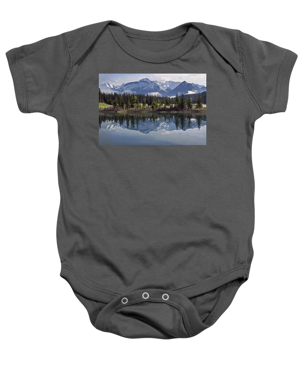 Cascade Baby Onesie featuring the photograph Cascade Ponds by Paul Riedinger