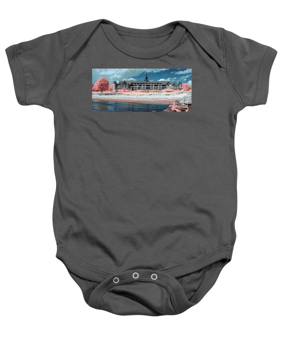 Seaside Regional Center Baby Onesie featuring the photograph Castle in the Sky by Rick Kuperberg Sr