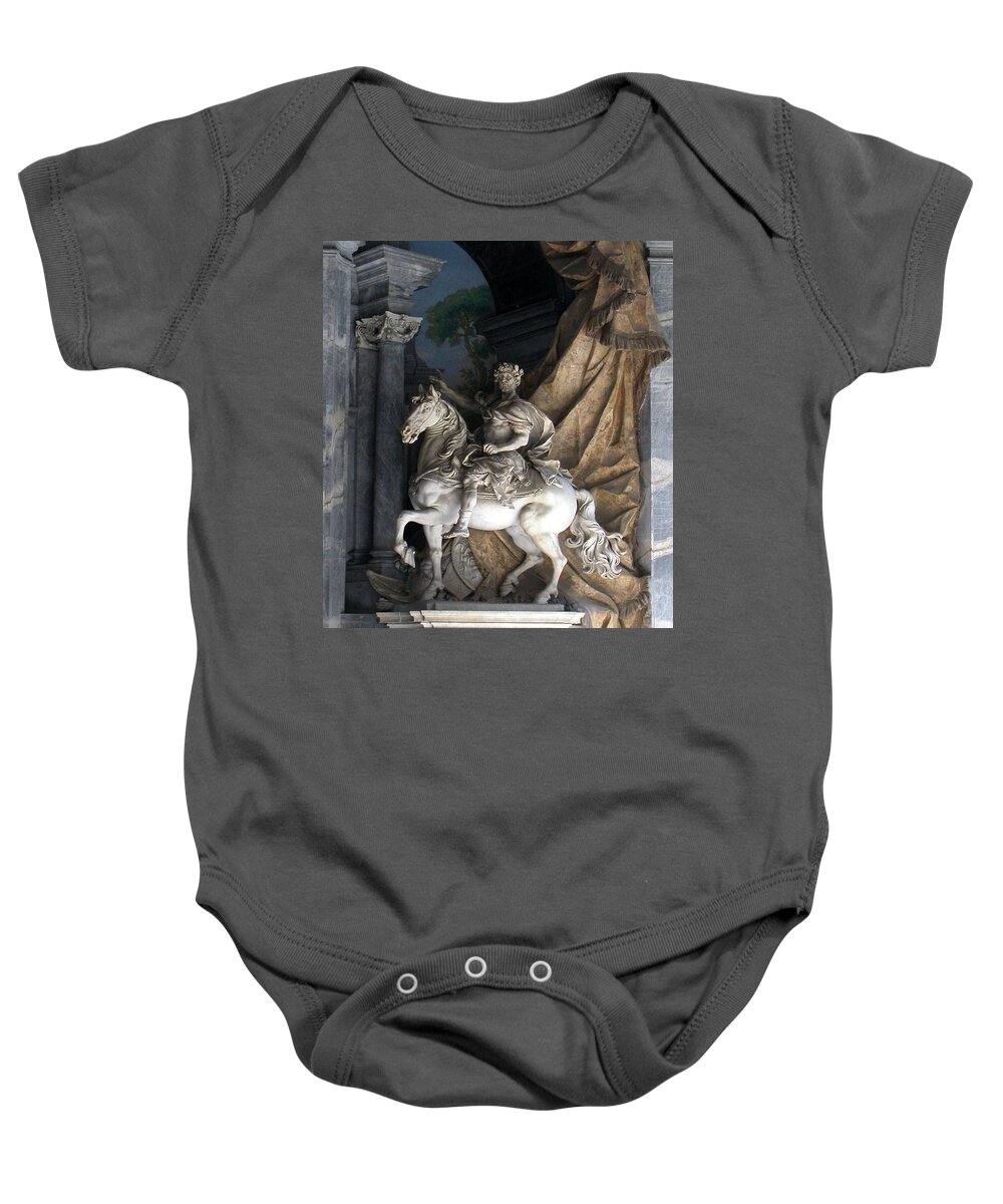 Charlemagne Baby Onesie featuring the photograph Charlemagne by Michael Kirk