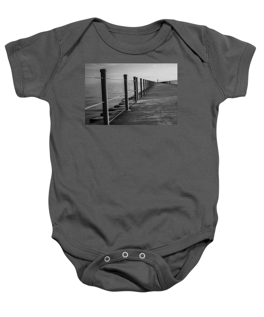 Pier Baby Onesie featuring the photograph Charlotte Pier by Joshua Van Lare