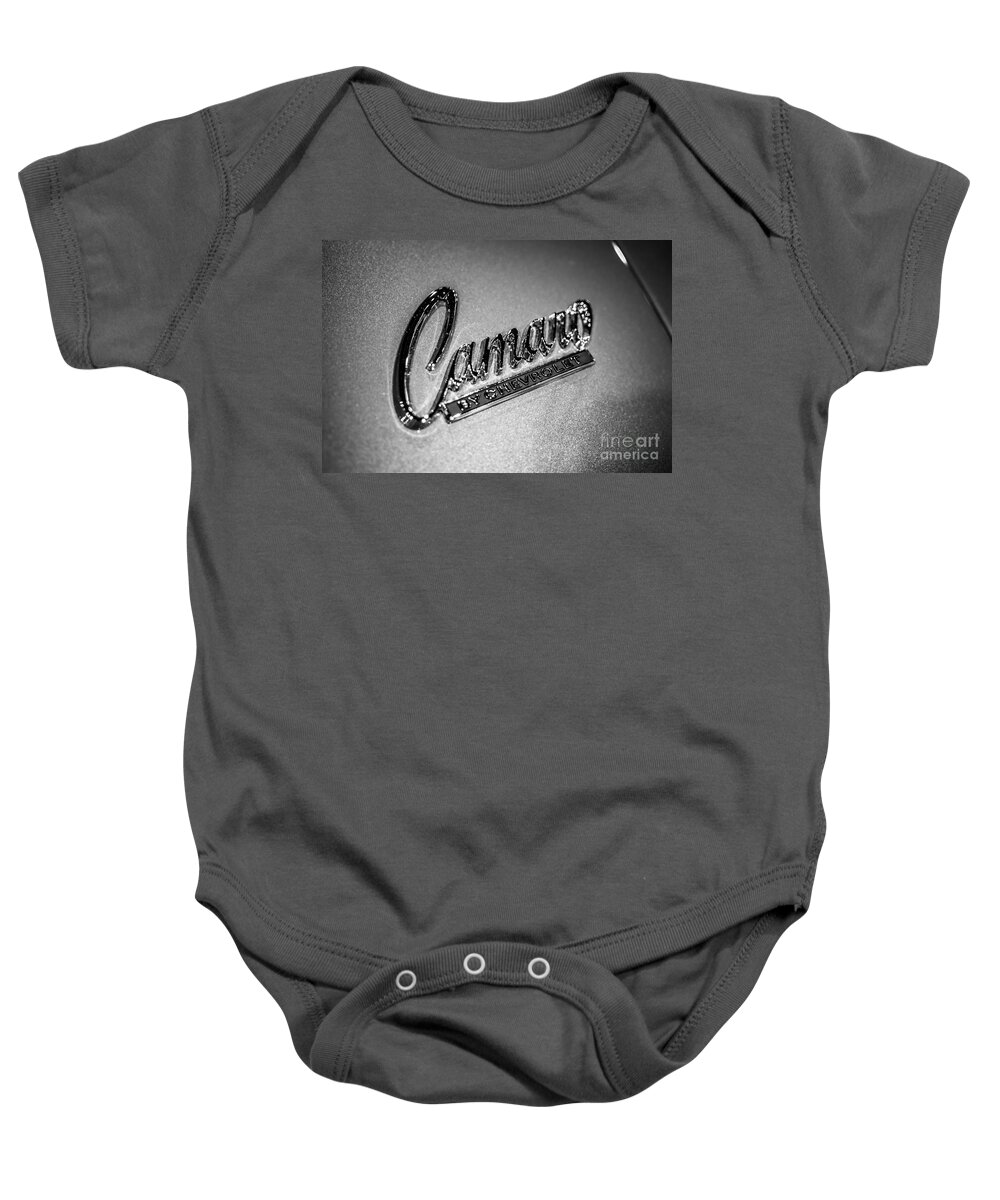 American Baby Onesie featuring the photograph Chevrolet Camaro Emblem by Paul Velgos