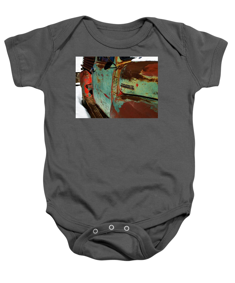 Chevy Baby Onesie featuring the photograph Arroyo Seco Chevy by Gia Marie Houck