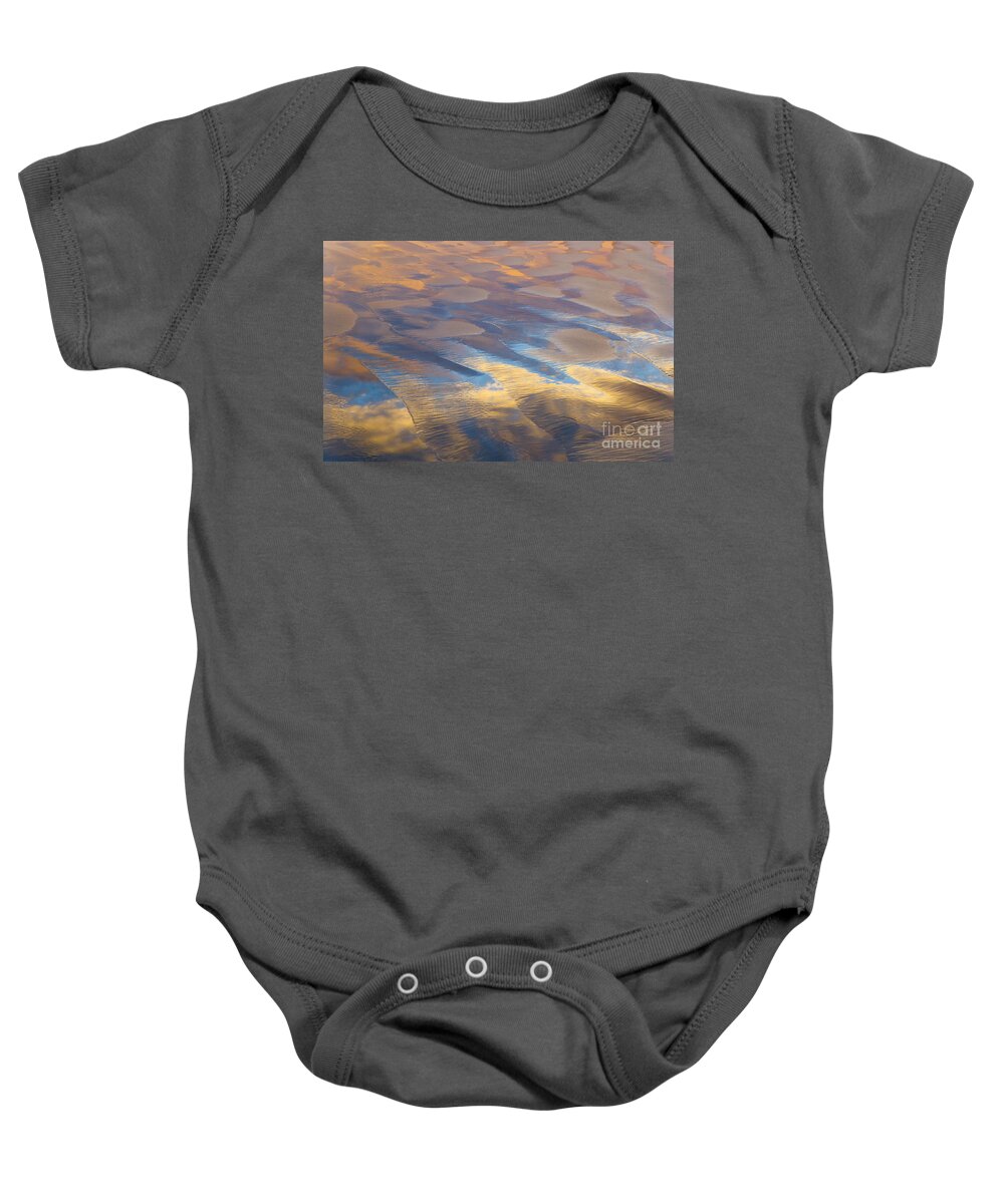 00345479 Baby Onesie featuring the photograph Clouds Sky And Sand Ripples by Yva Momatiuk John Eastcott