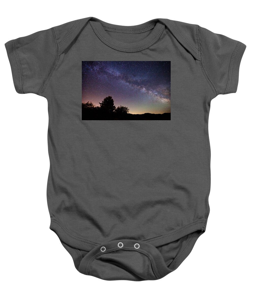 Milky Way Baby Onesie featuring the photograph Coastal Skies by Darren White