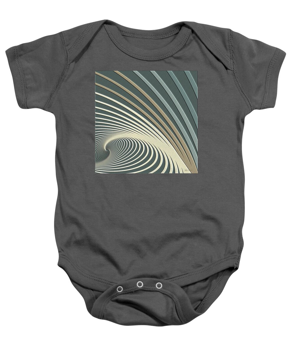 'color Harmonies' Collection By Serge Averbukh Baby Onesie featuring the digital art Color Harmonies - Lake Morning Dew by Serge Averbukh