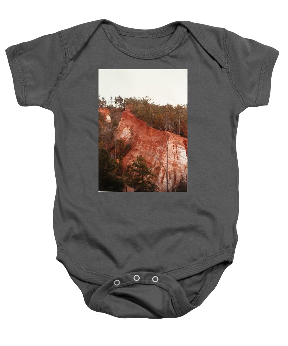 Scenic Little Grand Canyon Rim Landscape Photo Baby Onesie featuring the photograph Colorful Canyon Rim by Belinda Lee