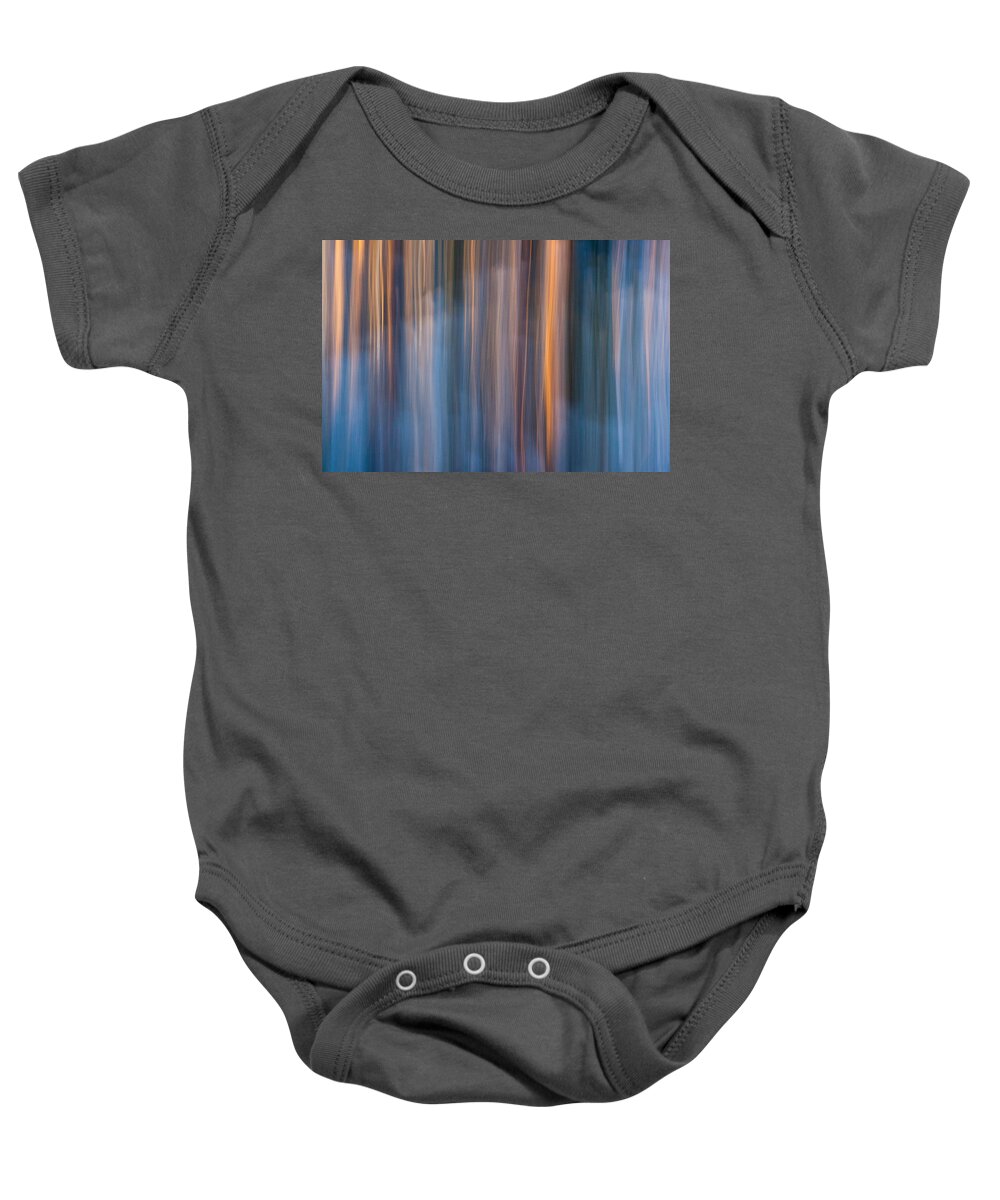 Abstract Baby Onesie featuring the photograph Colors of dusk by Davorin Mance