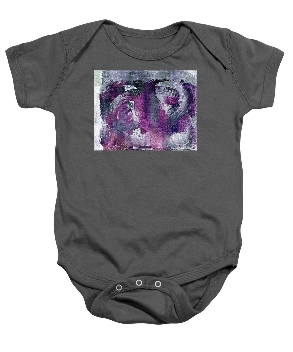 Abstract Baby Onesie featuring the digital art Composix - 02461h by Variance Collections