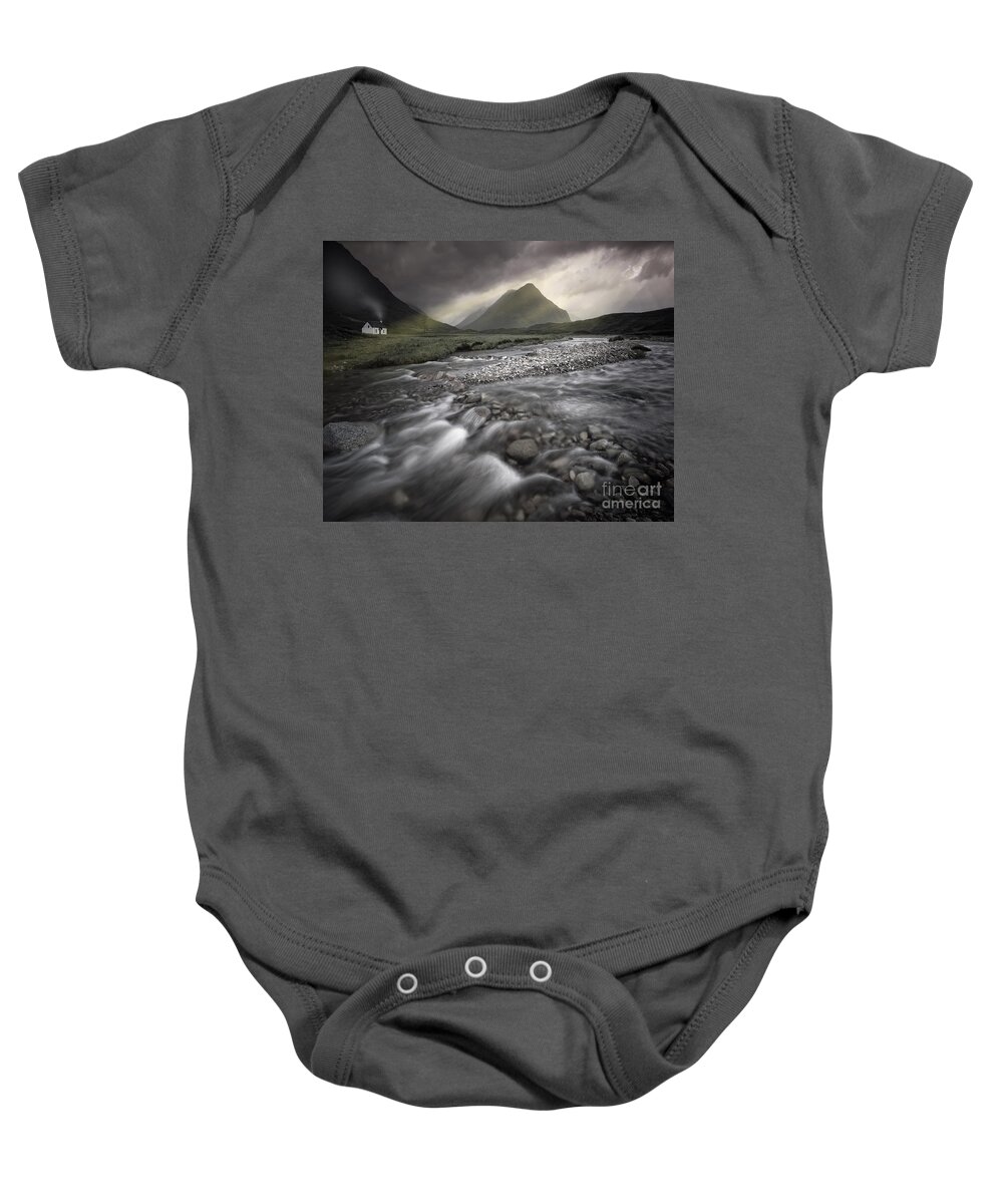 Europe Baby Onesie featuring the photograph At Home in the Glen by Edmund Nagele FRPS