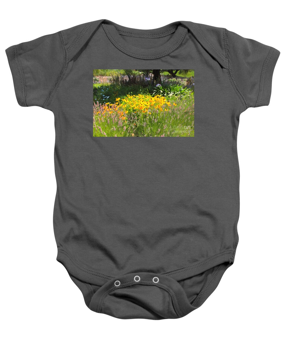 Garden Baby Onesie featuring the photograph Countryside Cottage Garden 5D24560 by Wingsdomain Art and Photography