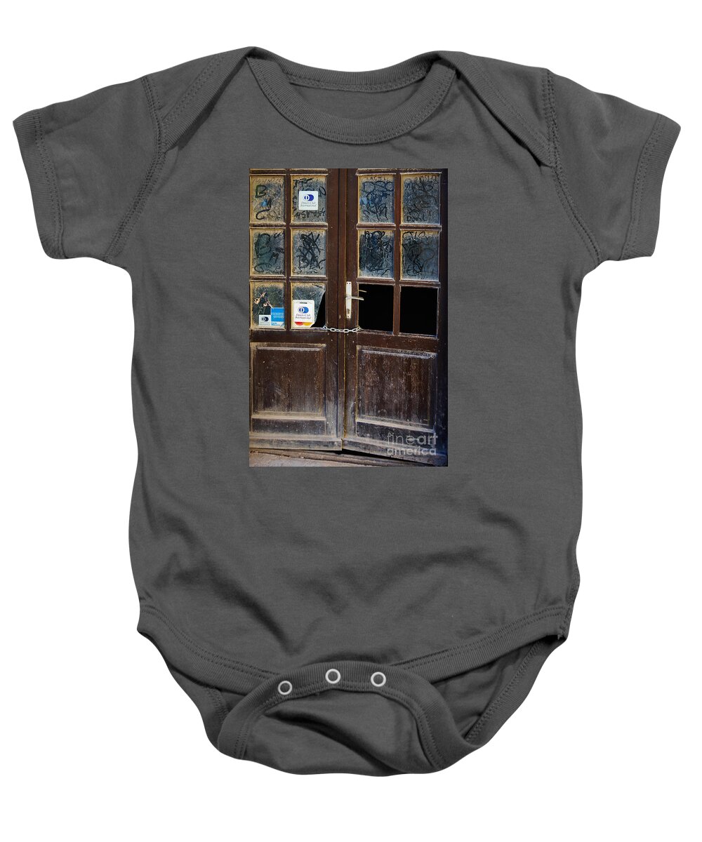 Credit Baby Onesie featuring the photograph Credit cards accepted by Nick Biemans