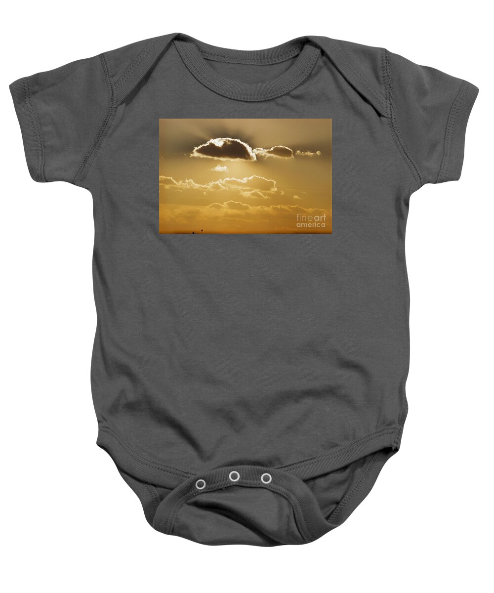Weather Baby Onesie featuring the photograph Cumulus Clouds by John G Ross