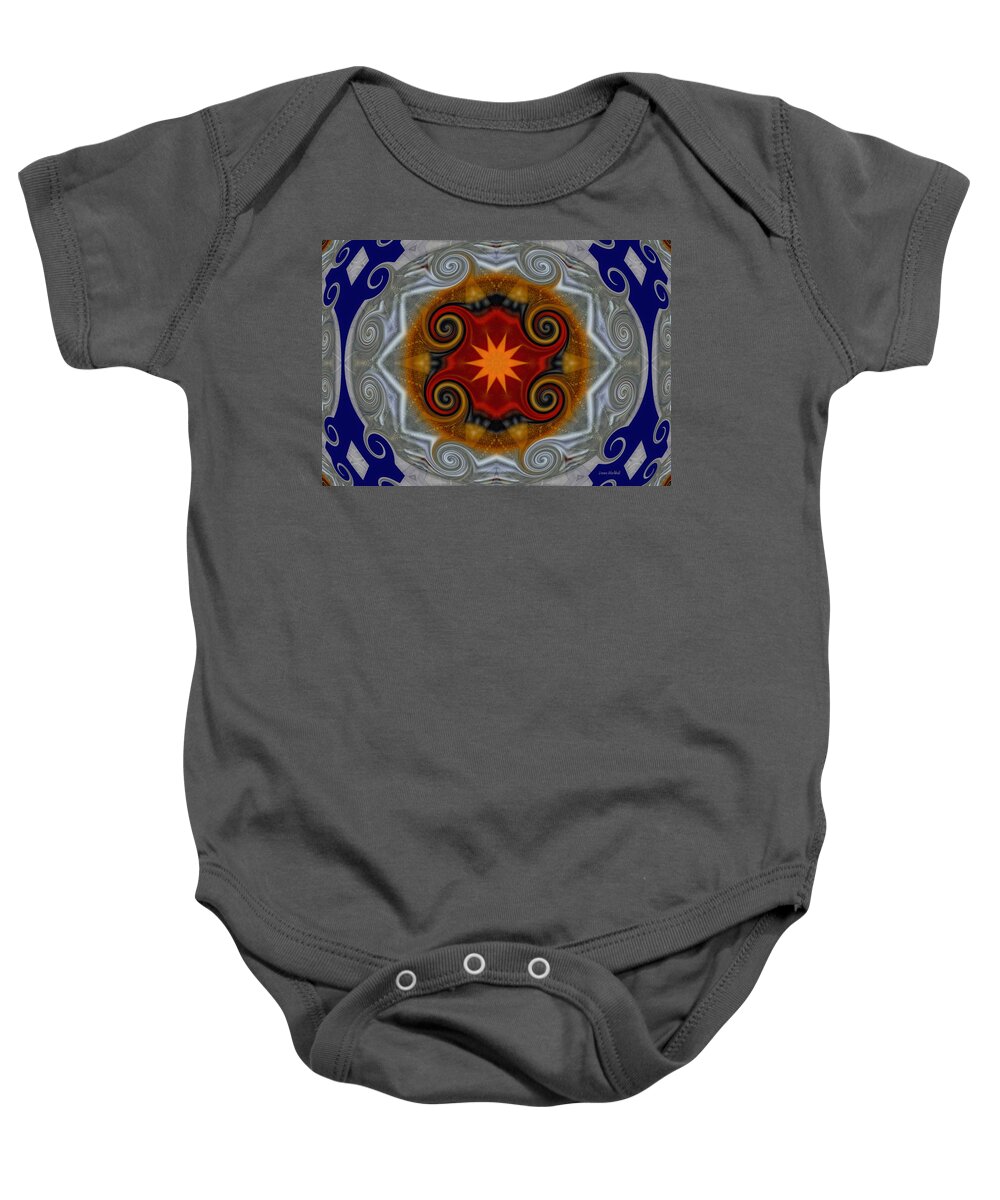Shapes Baby Onesie featuring the digital art Curls by Donna Blackhall