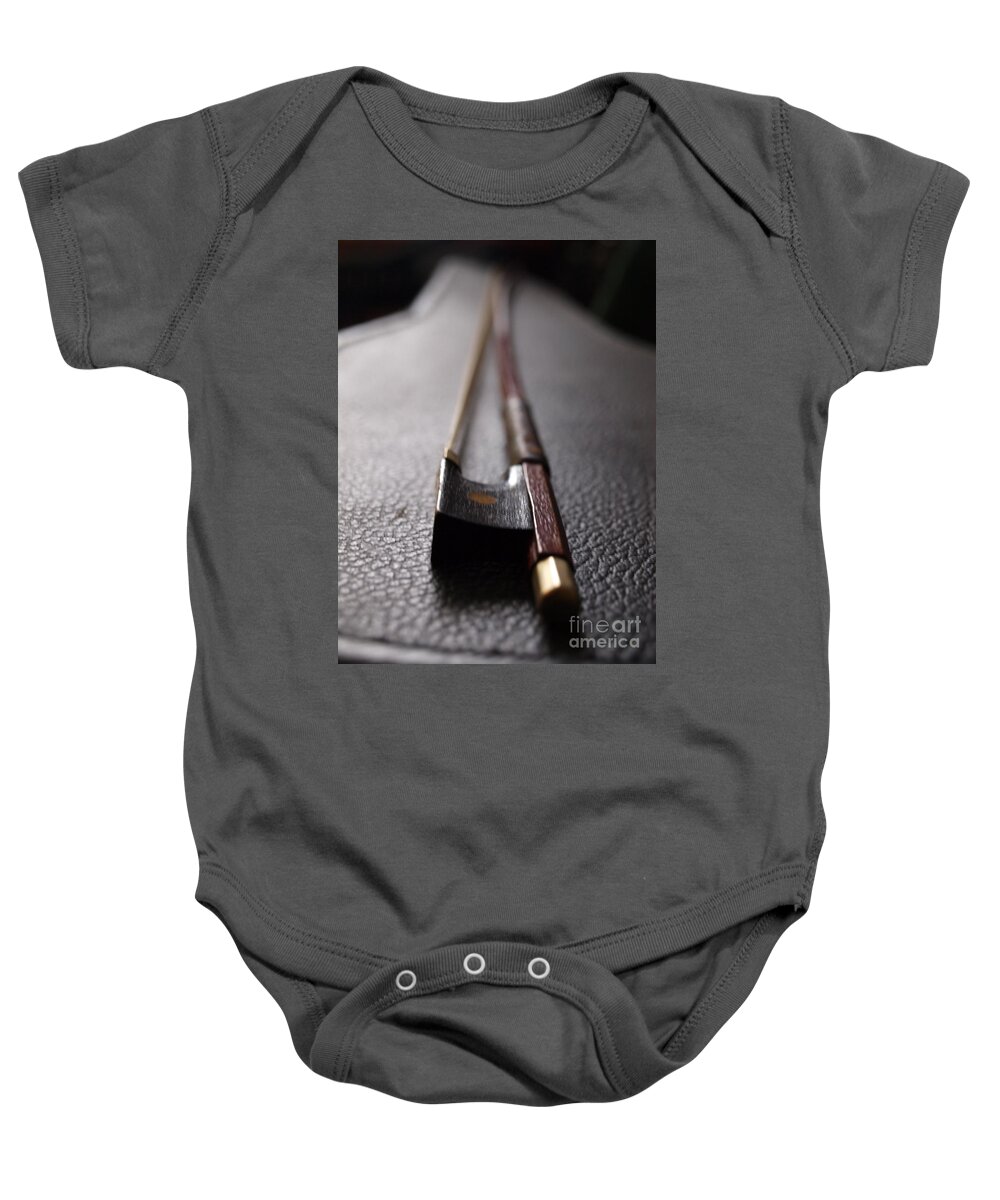 Bow Baby Onesie featuring the photograph Dad's Violin - 9 by Vivian Martin