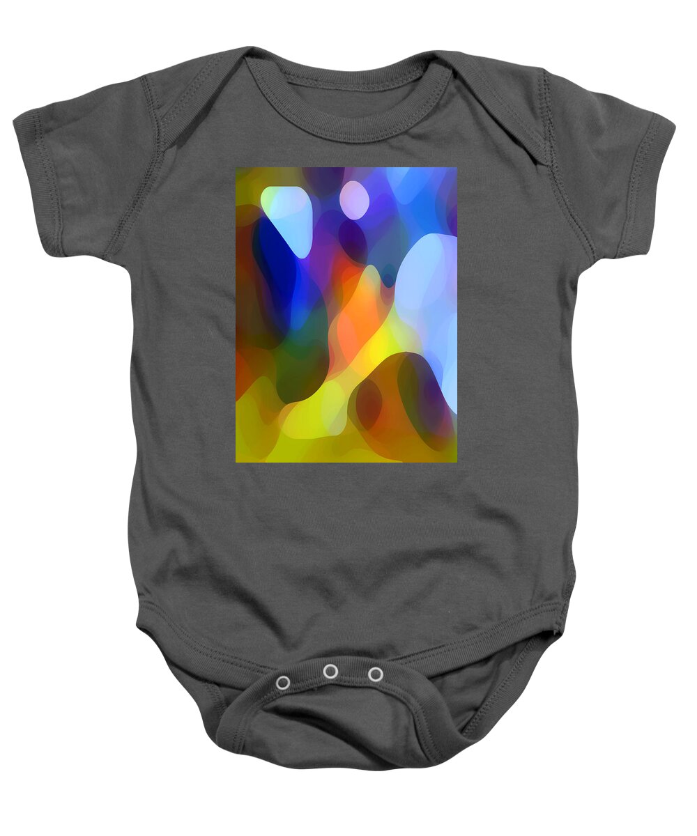 Abstract Art Baby Onesie featuring the painting Dappled Light by Amy Vangsgard