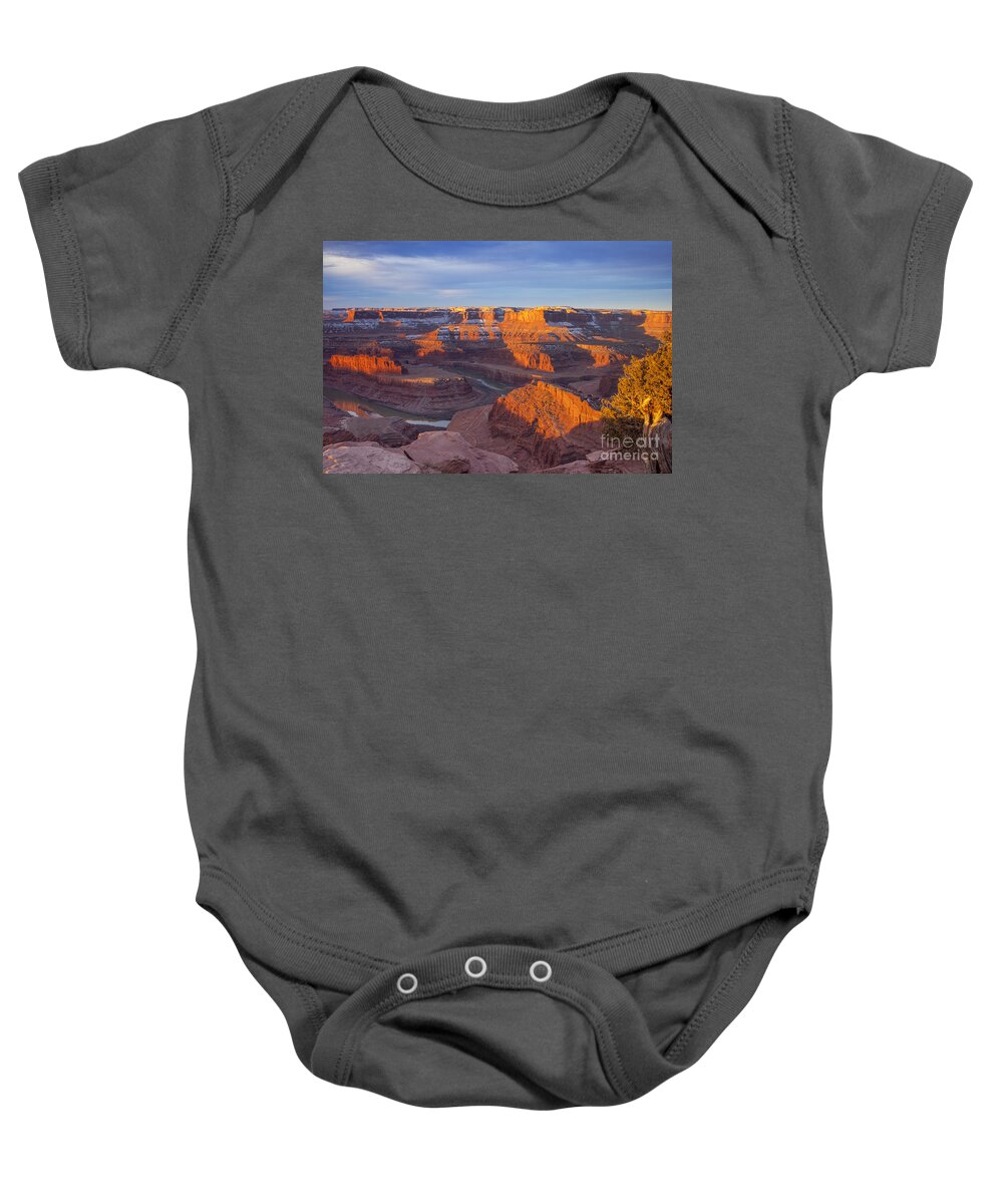 Dead Horse Park Baby Onesie featuring the photograph Dead Horse State Park by Brian Jannsen