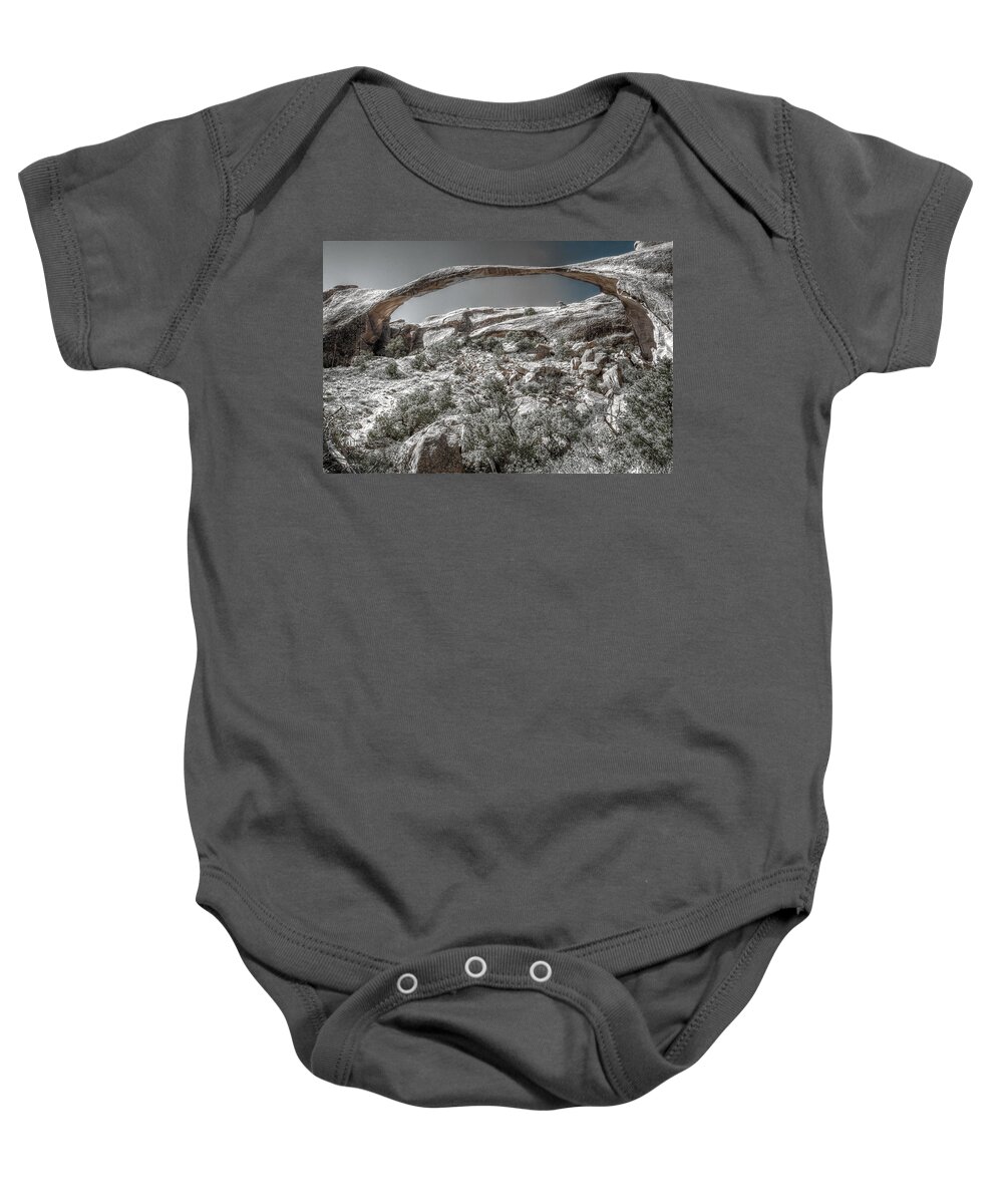 Utah Baby Onesie featuring the photograph Delicate Stone by Richard Gehlbach