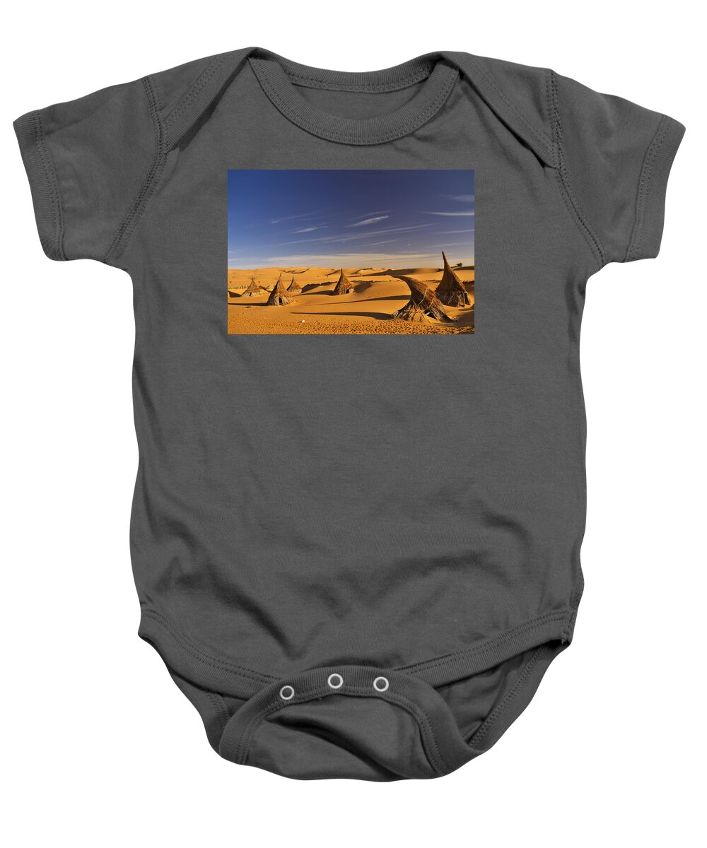 Landscape Baby Onesie featuring the photograph Desert village by Ivan Slosar