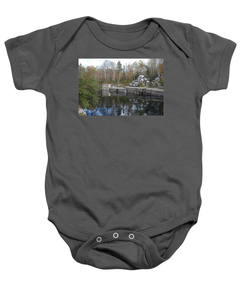 Quarries Baby Onesie featuring the photograph Dorset Quarry by John Schneider