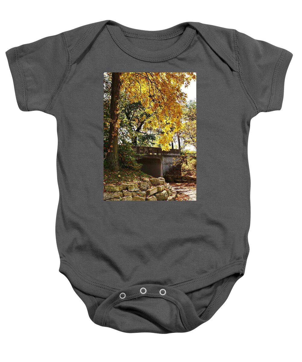 Park Baby Onesie featuring the photograph Drive Through Sinnissippi Park by Bruce Bley