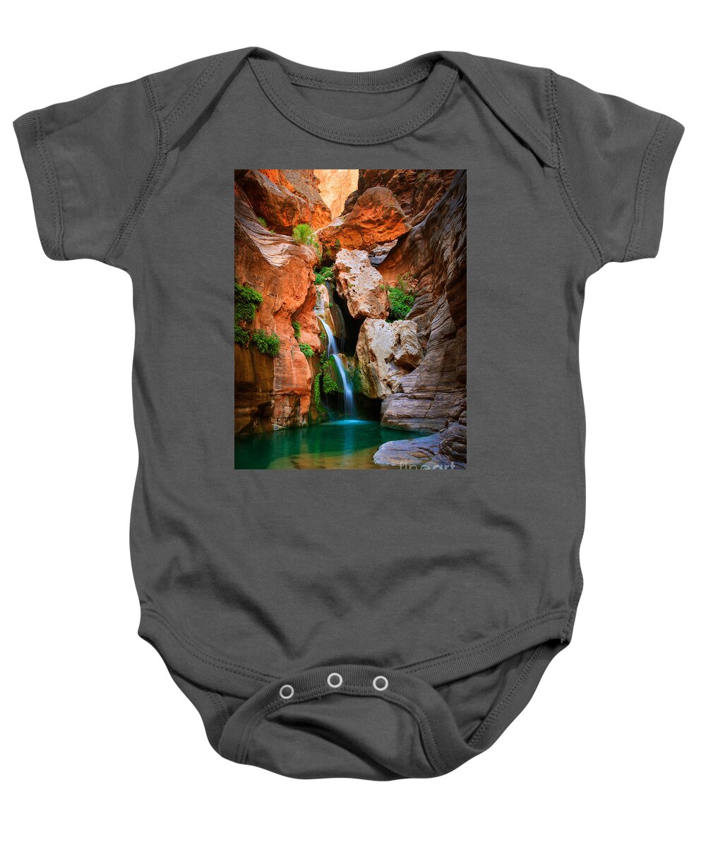 America Baby Onesie featuring the photograph Elves Chasm by Inge Johnsson