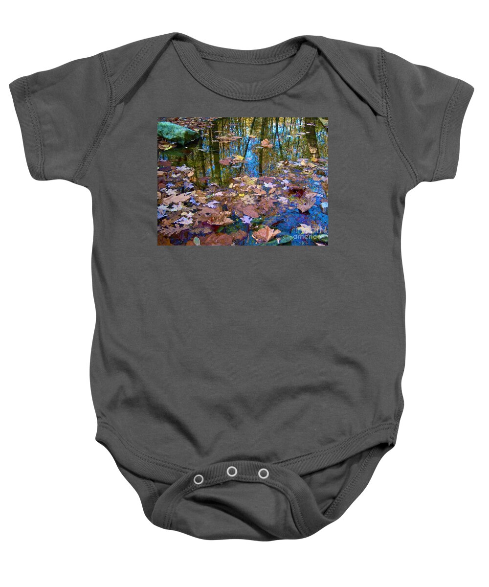Water Baby Onesie featuring the photograph Fall Creek by Pamela Clements