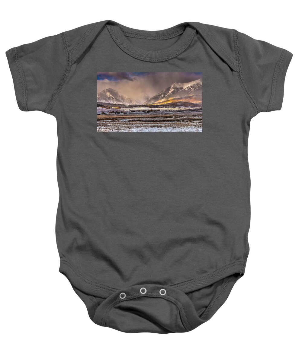 Nature Baby Onesie featuring the photograph Fall Fury by Steven Reed
