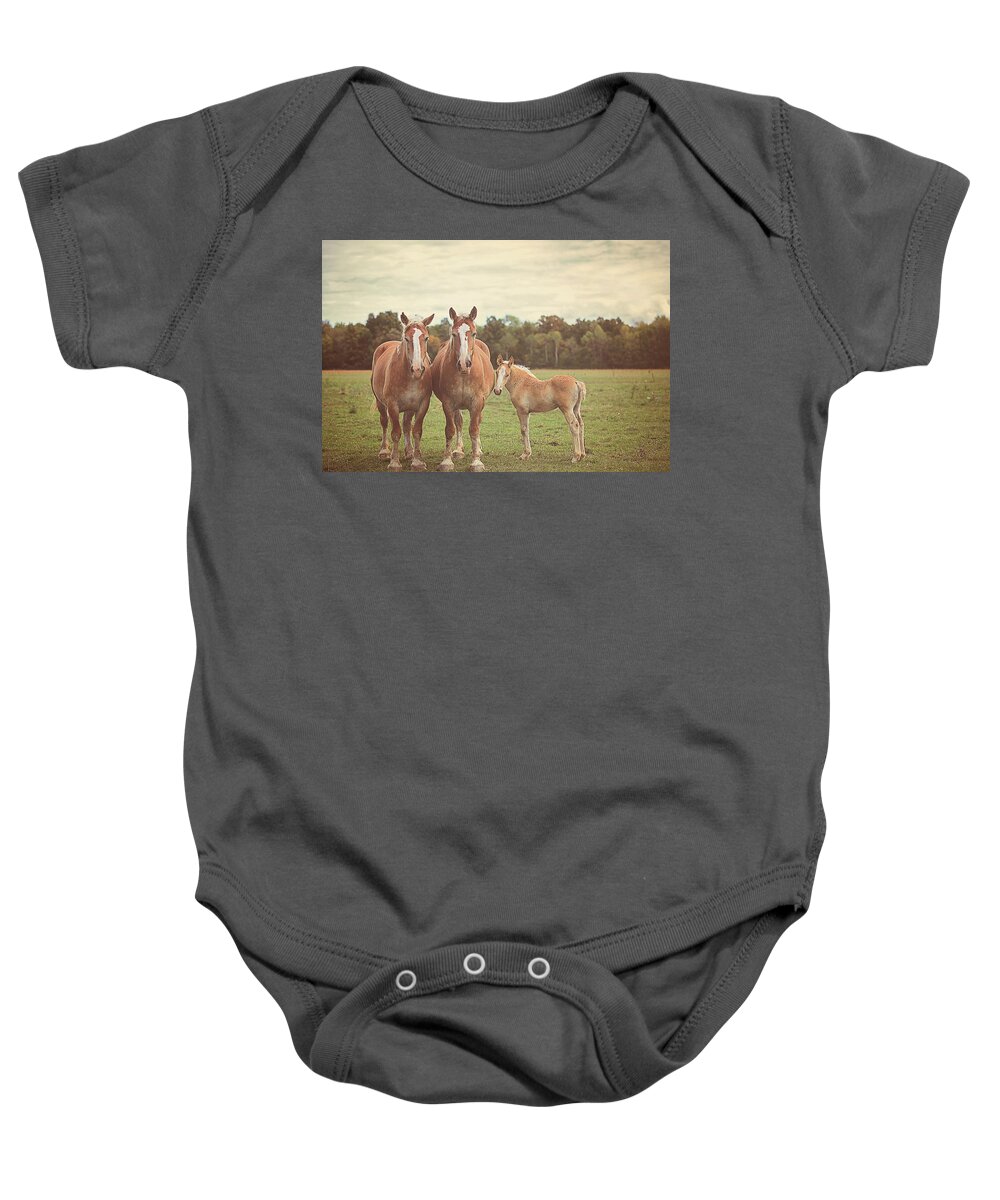 Nature Baby Onesie featuring the photograph Family by Carrie Ann Grippo-Pike