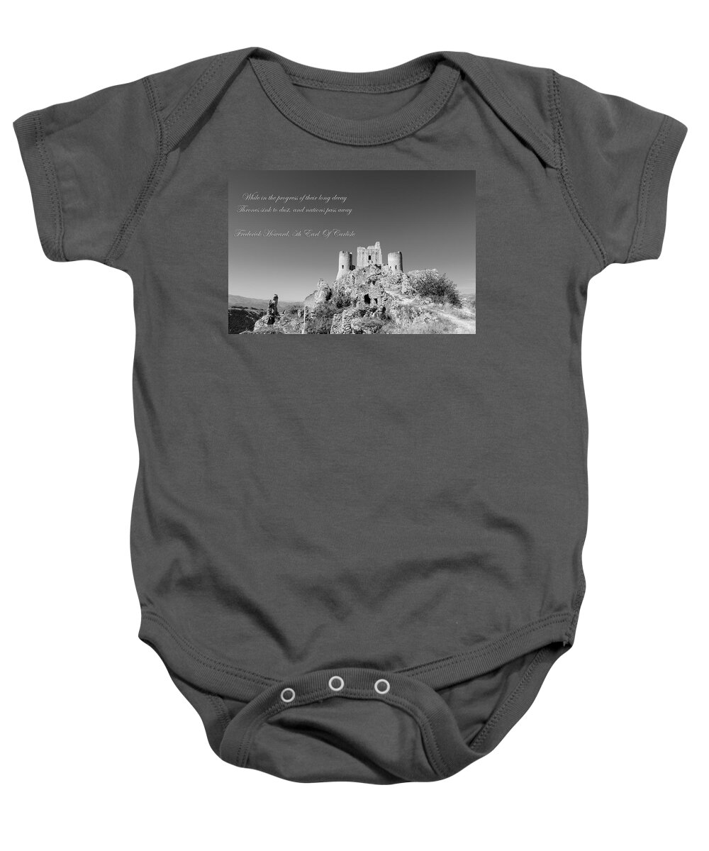 Abruzzo Baby Onesie featuring the photograph Forgotten Ages by AM FineArtPrints