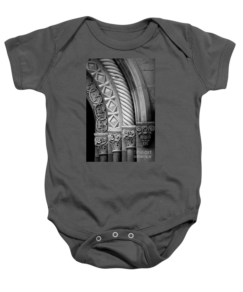 America Baby Onesie featuring the photograph Four Arches by Inge Johnsson