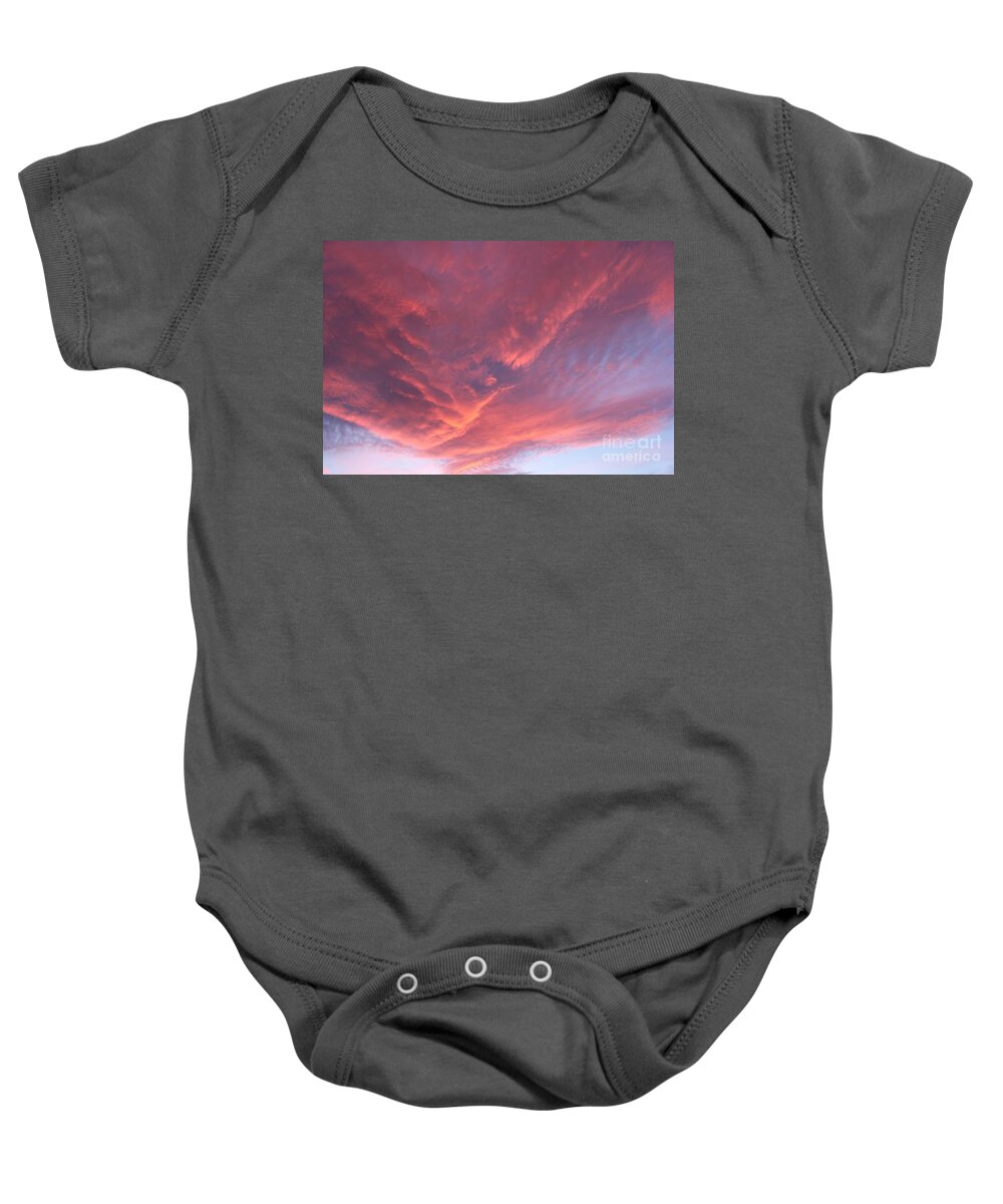 Clouds Baby Onesie featuring the photograph Gentle Sky by Krissy Katsimbras