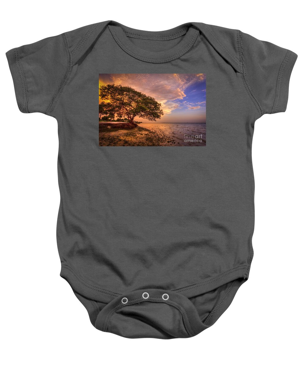 Picnic Island Park Baby Onesie featuring the photograph Gentle Whisper by Marvin Spates