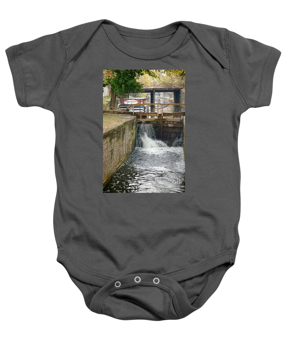 Chesapeake Baby Onesie featuring the photograph Georgetown Memories by Olivier Le Queinec