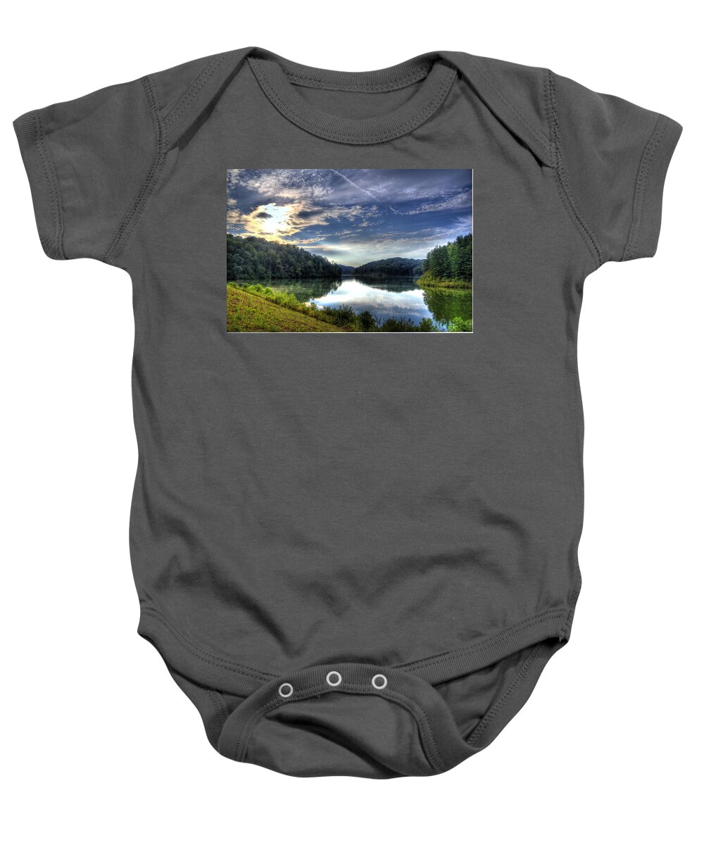 Strouds Baby Onesie featuring the photograph Glassy Waters by Jonny D