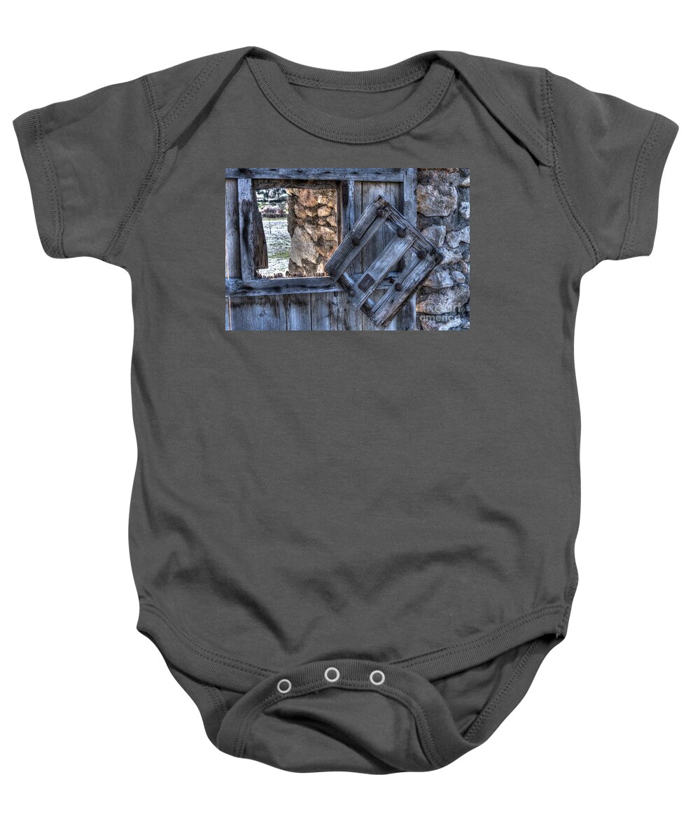 Ruin Baby Onesie featuring the photograph Glimpses of times past by Heiko Koehrer-Wagner